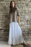 Songbird Bandeau Skirt Dress White 